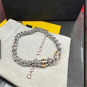 David Yurman Silver and Gold Bracelet